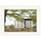 Homeroots Sweet Summertime House 1 White Framed Print Wall Art 404510 - alternate 1