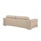 Homeroots 89" Beige Leather Sofa With Silver Legs 548983 - alternate 9