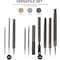 Neiko Metal Two Way File and Rasp Set, 12 Piece, Heat Treated Carbon Steel, Non Slip PVC Handle 00109A - alternate 4