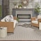 Homeroots 8' X 10' Gray And Ivory Geometric Indoor Outdoor Area Rug 556325 - alternate 7