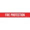 Brady Self-Adhesive Pipe Marker: FIRE PROTECTION, 2.25in H x 14in W Pack of 5 Each, 5PK 103551 - alternate 1