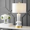 Jonathan Y Ziggy 27" Contemporary Glam Ceramic/Iron LED Table Lamp, White/Gold Painting JYL6607A - alternate 6
