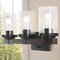 Jonathan Y Bungalow 22.75" 3-Light Iron/Seeded Glass Rustic Farmhouse LED Vanity Light, Oil Rubbed Bronze JYL7509A - alternate 8
