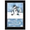 Homeroots Trendy Snowman Black Framed Print Wall Art 404315 - alternate 1