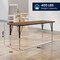 Flash Furniture Wren 60 in x 24 in Adjustable Height Activity Table, Thermal Laminate Top, Short Legs, Oak XU-A2460-REC-OAK-T-P-GG - alternate 5