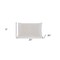 Homeroots Cotton Latex Foam And Wool Hypoallergenic Queen Size Bed Pillow 551587 - alternate 4
