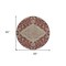 Homeroots 8' Red Beige And Brown Round Oriental Washable Indoor Outdoor Area Rug 605249 - alternate 6