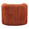 Homeroots 37" Burnt Orange Sherpa And Upholstered Tufted Arm Chair 572302 - alternate 6
