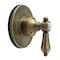 Kingston Brass Single-Handle Six-Way Diverter Valve with Round Trim Kit, Antique Brass KS4033BAL - alternate 1