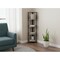 Homeroots 59" Taupe Metal Corner Bookcase 489786 - alternate 4