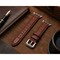 Elegani Hybrid Band Compatible with Apple Watch 44mm, Dark Brown, Dark Brown/Rose Gold/Yellow Gold Buckle QRALGM2-DBR-44 - alternate 3