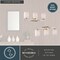 Vaxcel Robey 3 Light Polished Nickel Transitional Bathroom Vanity Fixture White Glass W0496 - alternate 6