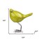 Homeroots Set of Three Lemongrass Green Polyresin and Metal Bird Sculptures, 3PK 520809 - alternate 3