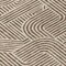 Homeroots 8' Brown And Beige Round Abstract Washable Indoor Outdoor Area Rug 594913 - alternate 4