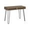 Homeroots 40" Taupe and Black Wood and Metal Hairpin Computer Desk 489978 - alternate 1