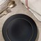Smarty Had A Party Black with Gold Rim Organic Round Plastic Dinnerware Set (120 Dinner Plates+120 Salad Plates), 240PK 930BGVP-CASE - alternate 5