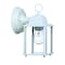 Homeroots White Hanging Glass Lantern Wall Light 398558 - alternate 4