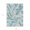 Homeroots 9' X 12' Teal Blue Geometric Washable Indoor Outdoor Area Rug 608074 - alternate 5