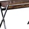 Homeroots 36" Brown and Silver Writing Desk With Two Drawers 286397 - alternate 3
