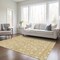 Homeroots 3' X 5' Gold And Ivory Geometric Washable Indoor Outdoor Area Rug 596027 - alternate 3