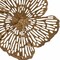 Homeroots 18" Antiqued Gold And White Aluminum And Marble Flowers Abstract Tabletop Sculpture 628148 - alternate 5