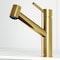 Vigo Branson Pull-Out Spray Kitchen Faucet In Matte Brushed Gold VG02021MG - alternate 1