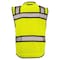 Dome75 Hi-Vis Heavy Duty Safety Vest MD Class ANSI/ISEA 107-2020 Class 2 , Reinforced Front Zipper 1 OV6124 - alternate 4
