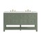 James Martin Vanities Breckenridge 60 in. Double Vanity, Smokey Celadon, w/ 3 CM Ethereal Noctis Quartz Top 330-V60D-SC-3ENC - alternate 1