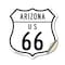 Signmission Arizona Route Marker Shield Sign Us 66, 12 Inch X 12 Inch, Vinyl Decal SHI-D-12-360 - alternate 1