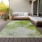 Homeroots 8' X 10' Artichoke Green And Lime Green Abstract Washable Indoor Outdoor Area Rug 577700 - alternate 4