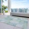 Homeroots 5' X 8' Blue Geometric Washable Indoor Outdoor Area Rug 608164 - alternate 6