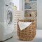Happimess Laurel 19.49in Bohemian Hand-Woven Abaca Hamper Basket with Handles, Natural BSK1003A - alternate 7