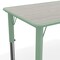 Flash Furniture Plastic Adjustable Height Classroom Activity Table-Light Gray/Sage, 47.25x23.5 YU-YCY-060-RECT-TBL-SAGE-GG - alternate 6