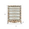Homeroots 19" X 42" X 56" Antique Gold Wood Mirror Chest 347062 - alternate 3