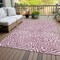 Homeroots 3' X 5' Plum And Ivory Abstract Washable Indoor Outdoor Area Rug 599004 - alternate 5