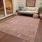 Homeroots 5' X 8' Blush And Pink Abstract Washable Indoor Outdoor Area Rug 616221 - alternate 4