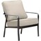 Hanover Cortino Aluminum Club Chair with Plush Sunbrella Cushions CORTSDCHR-1GMASH - alternate 1
