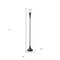 Homeroots 71" Black Torchiere Floor Lamp With Clear Seeded Glass Cone Shade 523337 - alternate 3