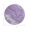 Homeroots 8' Purple Mint Green And Ivory Round Abstract Washable Indoor Outdoor Area Rug 618204 - alternate 5