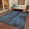 Homeroots 5' X 8' Blue And Gray Abstract Washable Indoor Outdoor Area Rug 616137 - alternate 2