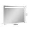 Homeroots 39" Clear Lighted Unframed Bathroom Vanity Mirror 564847 - alternate 4