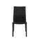 Homeroots Set of Two Black Upholstered Leather Dining Side Chairs 523965 - alternate 1