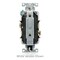Leviton Decora Plus Duplex 15A 125V TR Blue TDR15-BU - alternate 2