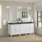 James Martin Vanities Lorelai 72" Double Vanity, Bright White, w/ 3 CM Phantome Eclos Top 424-V72-BW-3PHT - alternate 3