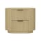 Manhattan Comfort Olivia Nightstand in Natural Oak and Gold NS010-GNO - alternate 4