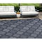 Homeroots 8' X 10' Navy Blue Indoor Outdoor Area Rug 522158 - alternate 1