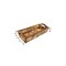 Homeroots 20in Antiqued White And Brown Reclaimed Wood Handmade Serving Tray With Handles 724224 - alternate 5