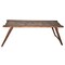 Homeroots 71" Brown Reclaimed Wood Distressed Folding Console Table 527531 - alternate 5