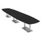 Skutchi Designs Arc Rectangle Meeting Room Table, 45 in W, 192 in L, Black HAR-AREC-48X192-DOU-U999ST19 - alternate 1