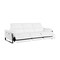 Homeroots 103" White Top Grain Leather Reclining Metal USB Sofa 720336 - alternate 6